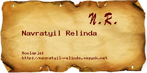 Navratyil Relinda névjegykártya